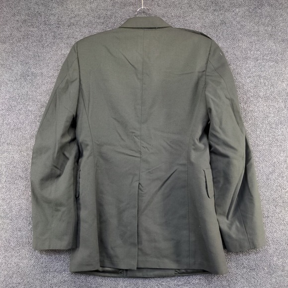 U.S. Army Serge Green Military Dress Uniform Coat Green Size 36 Poly Wool Blend - Picture 5 of 13